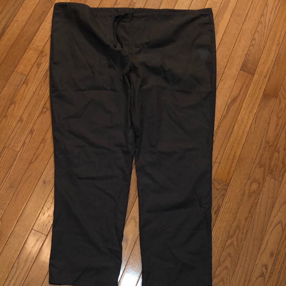 Cherokee drawstring scrub pants, unisex, pewter, 2XL